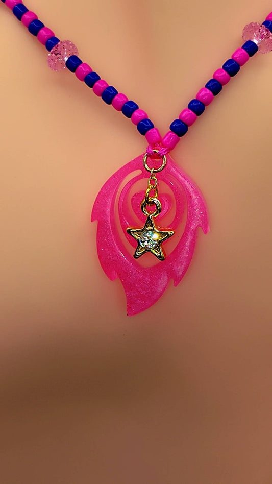 Starlight Flame Portal Necklace ✨🌸🌌