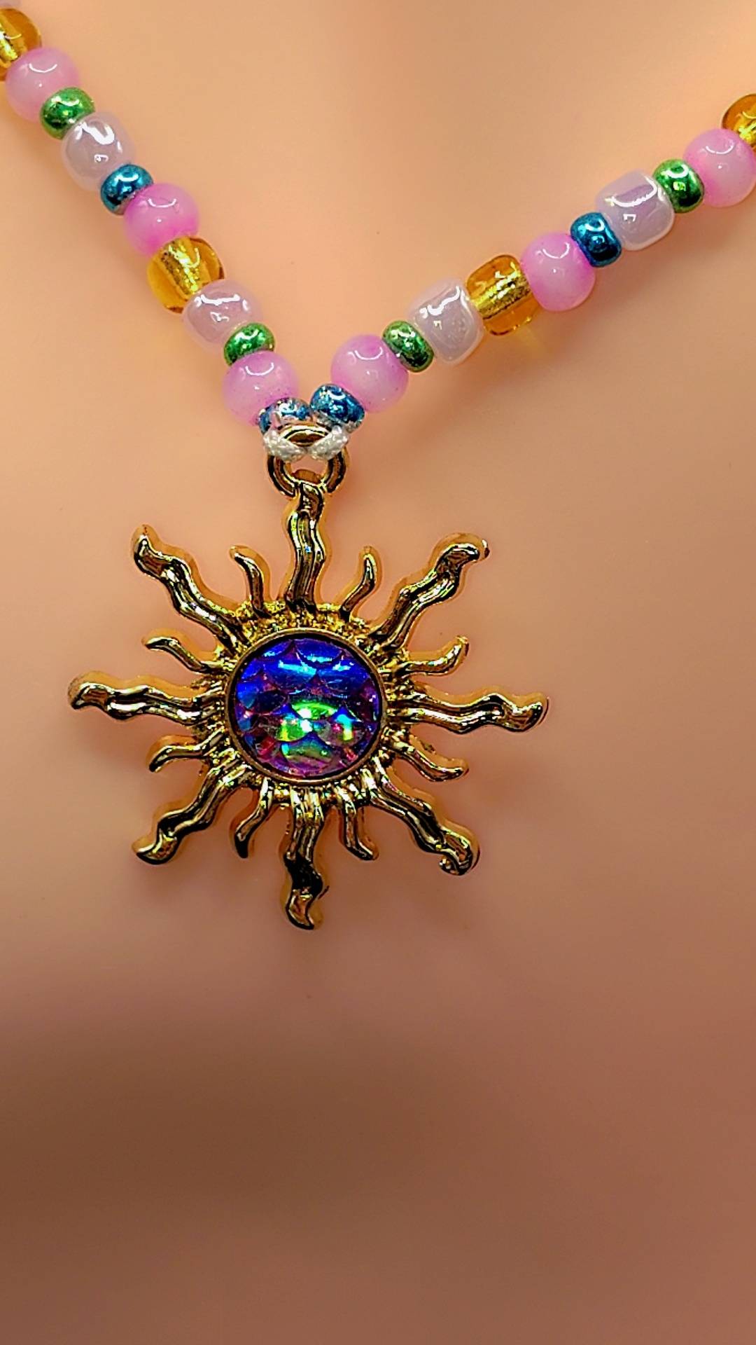Solar Bloom Pendant Necklace βοΈπΈβ¨
