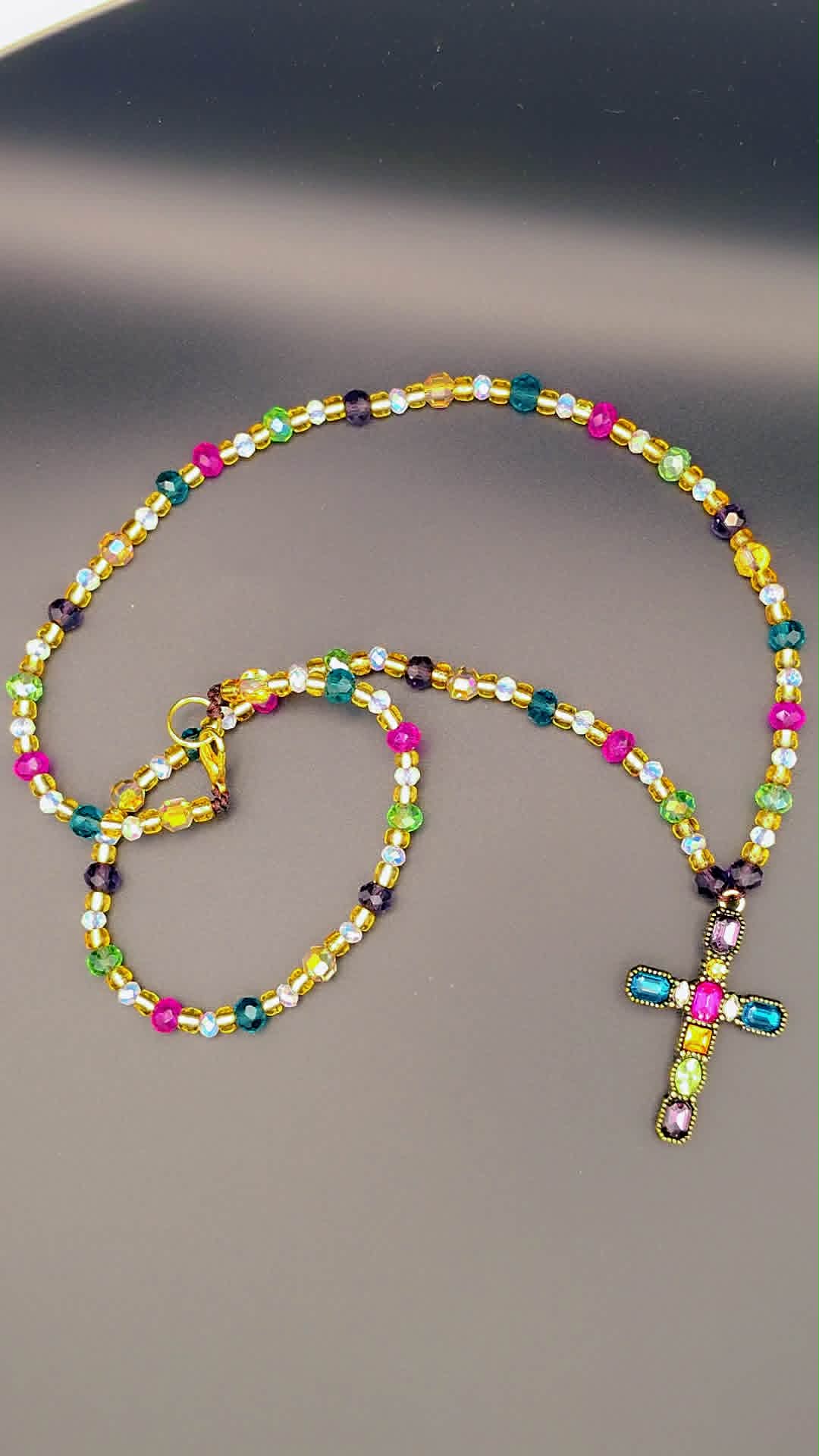 Spiritual Cross Necklace Awaken the Divine Within ✨