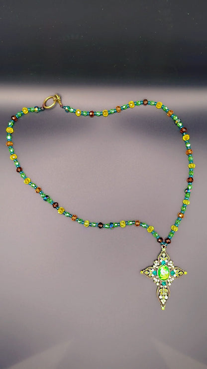 Heart Chakra Cross Necklacet Awaken your heart. Align your energy. ✨