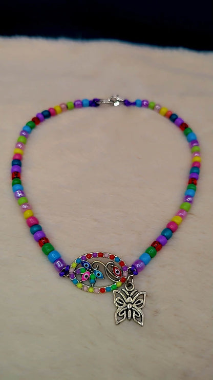 Butterfly Transformation Healing Anklet – High Vibrational Energy Jewelry