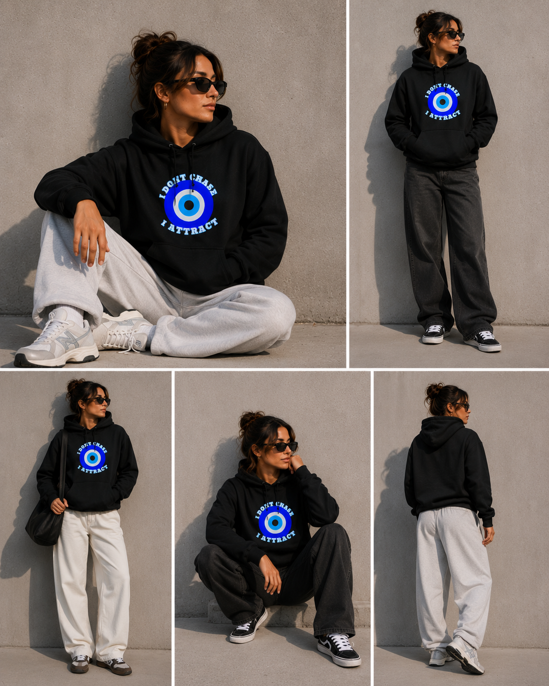 🌙 I Don’t Chase, I Attract Hoodie 🦋✨