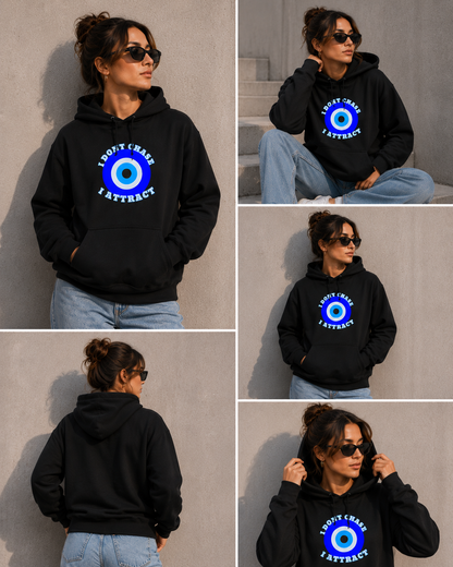 🌙 I Don’t Chase, I Attract Hoodie 🦋✨