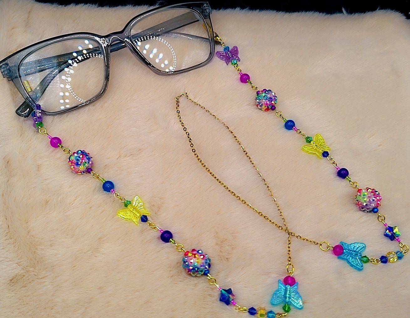 Celestial Butterfly Garden Eyewear Chain 🦋✨💜