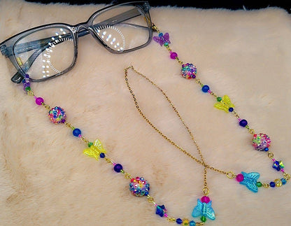 Celestial Butterfly Garden Eyewear Chain 🦋✨💜