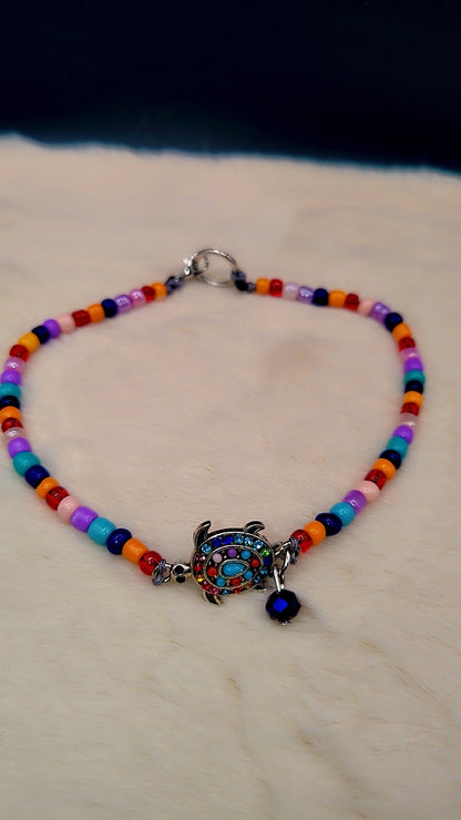 Ocean Soul Turtle XL Anklet 🌊🐢✨