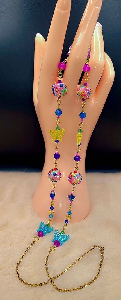 Celestial Butterfly Garden Eyewear Chain 🦋✨💜