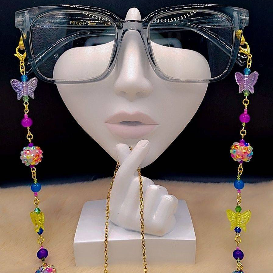 Celestial Butterfly Garden Eyewear Chain 🦋✨💜