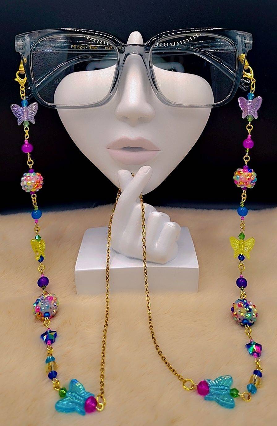 Celestial Butterfly Garden Eyewear Chain 🦋✨💜