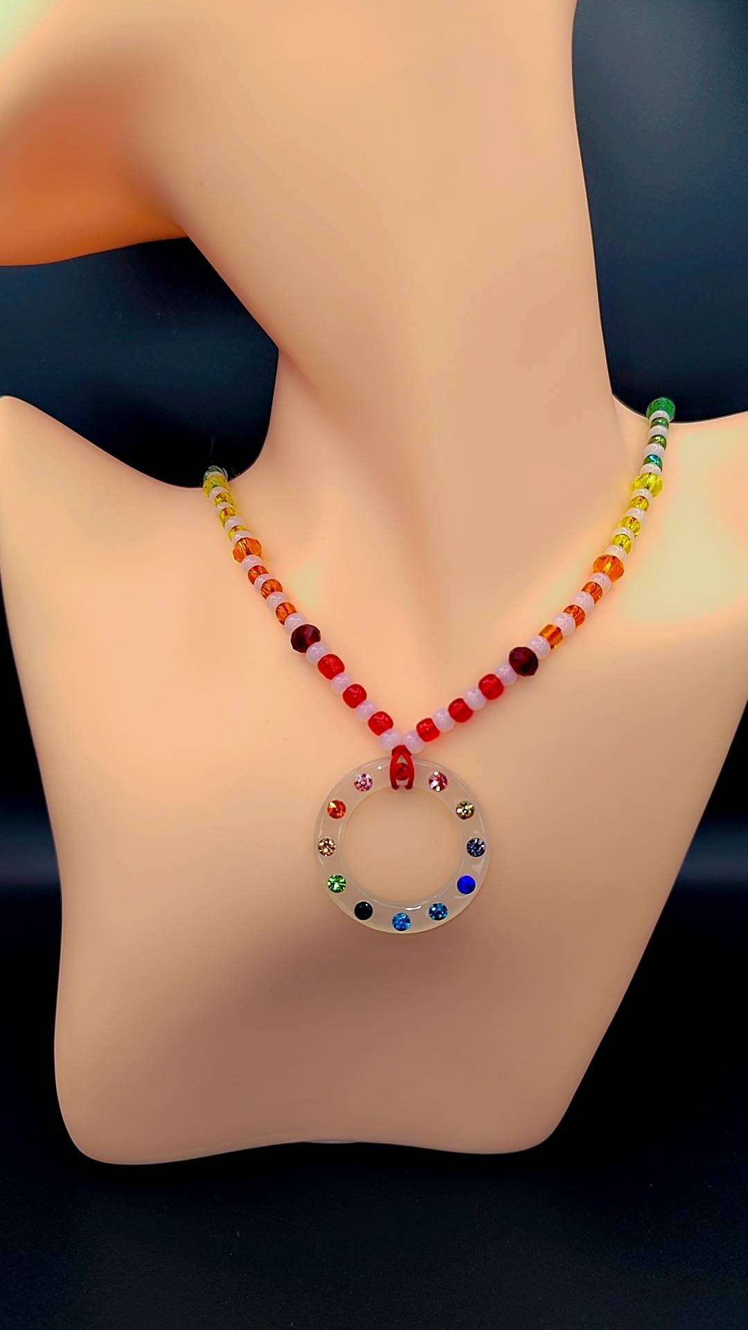 Solar Prism Portal Necklace ✨🌈