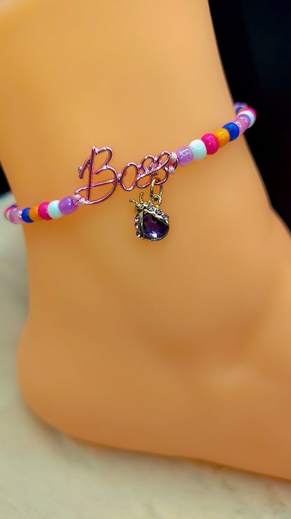 Boss Healing XL Anklet 🌈💖✨