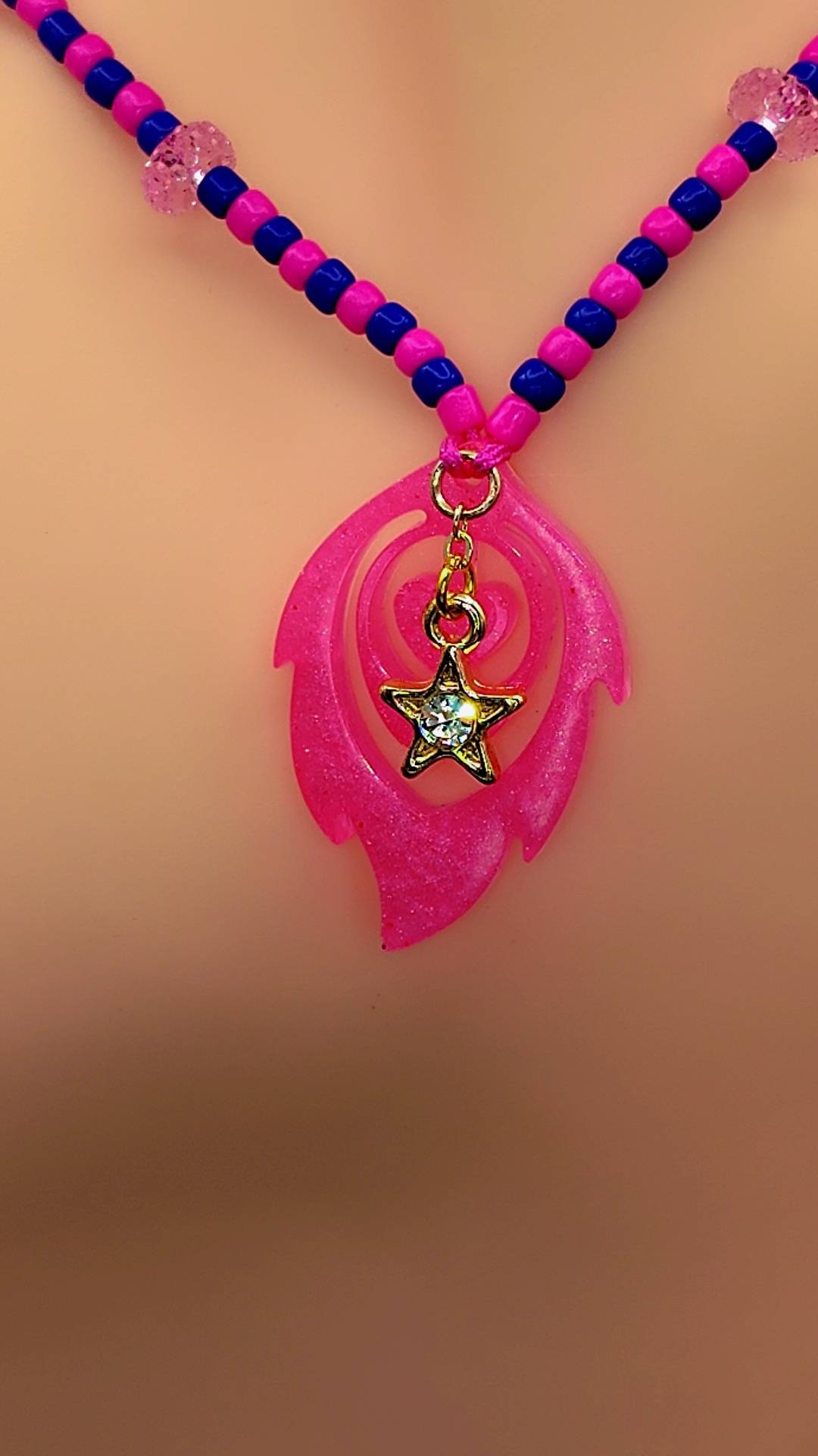 Starlight Flame Portal Necklace ✨🌸🌌