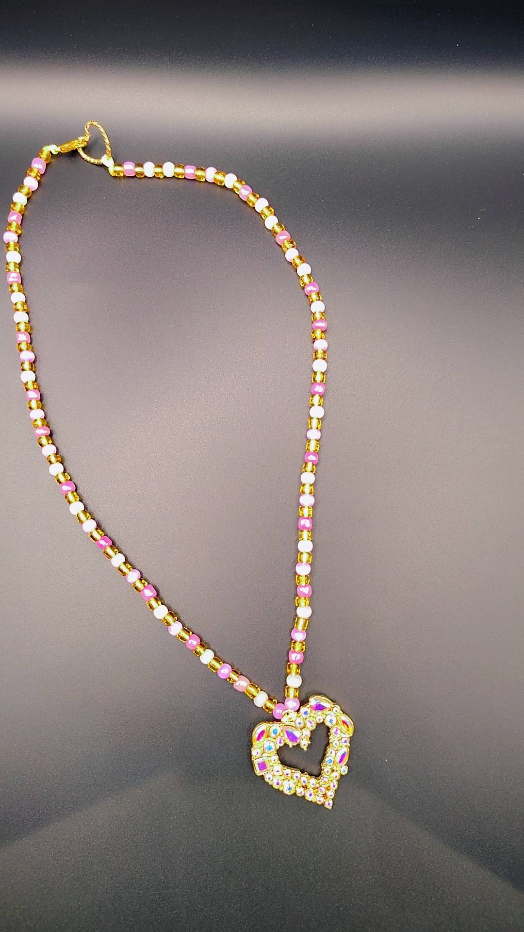 Radiant Jewel Heart Necklace 💖✨