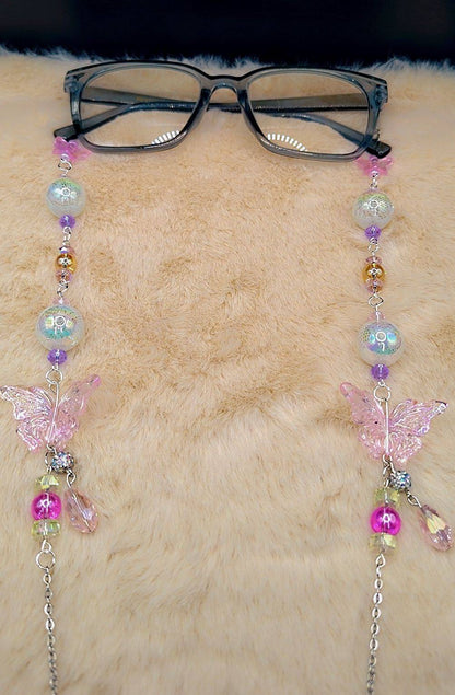 Pastel Butterfly Aura Eyewear Chain 🦋💜✨
