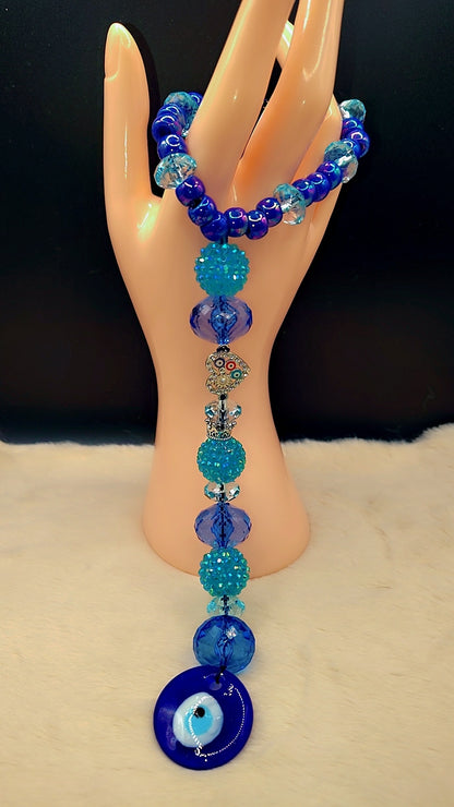 Celestial Nazar Guardian Mirror Charm 🧿💙✨