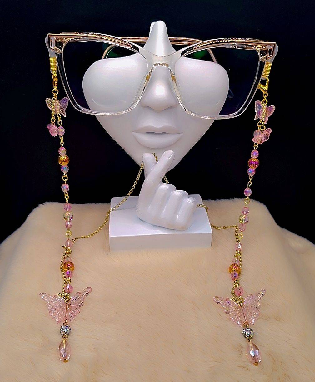 Pink Butterfly Dreams Eyewear Chain ✨🩷🦋