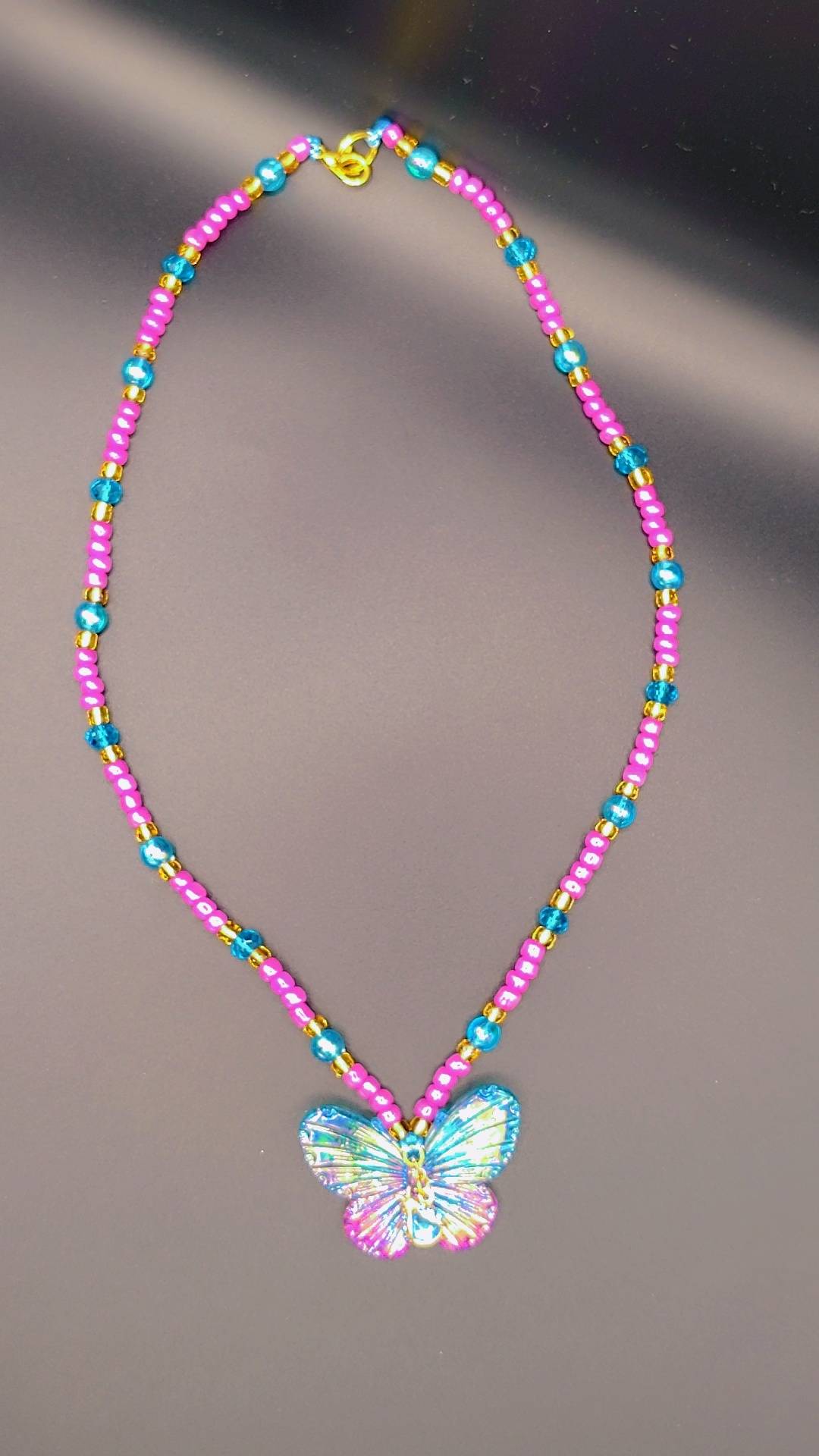 Radiant Butterfly Spirit Necklace ✨🦋🐞
