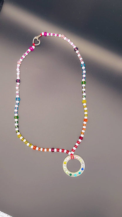 Solar Prism Portal Necklace ✨🌈