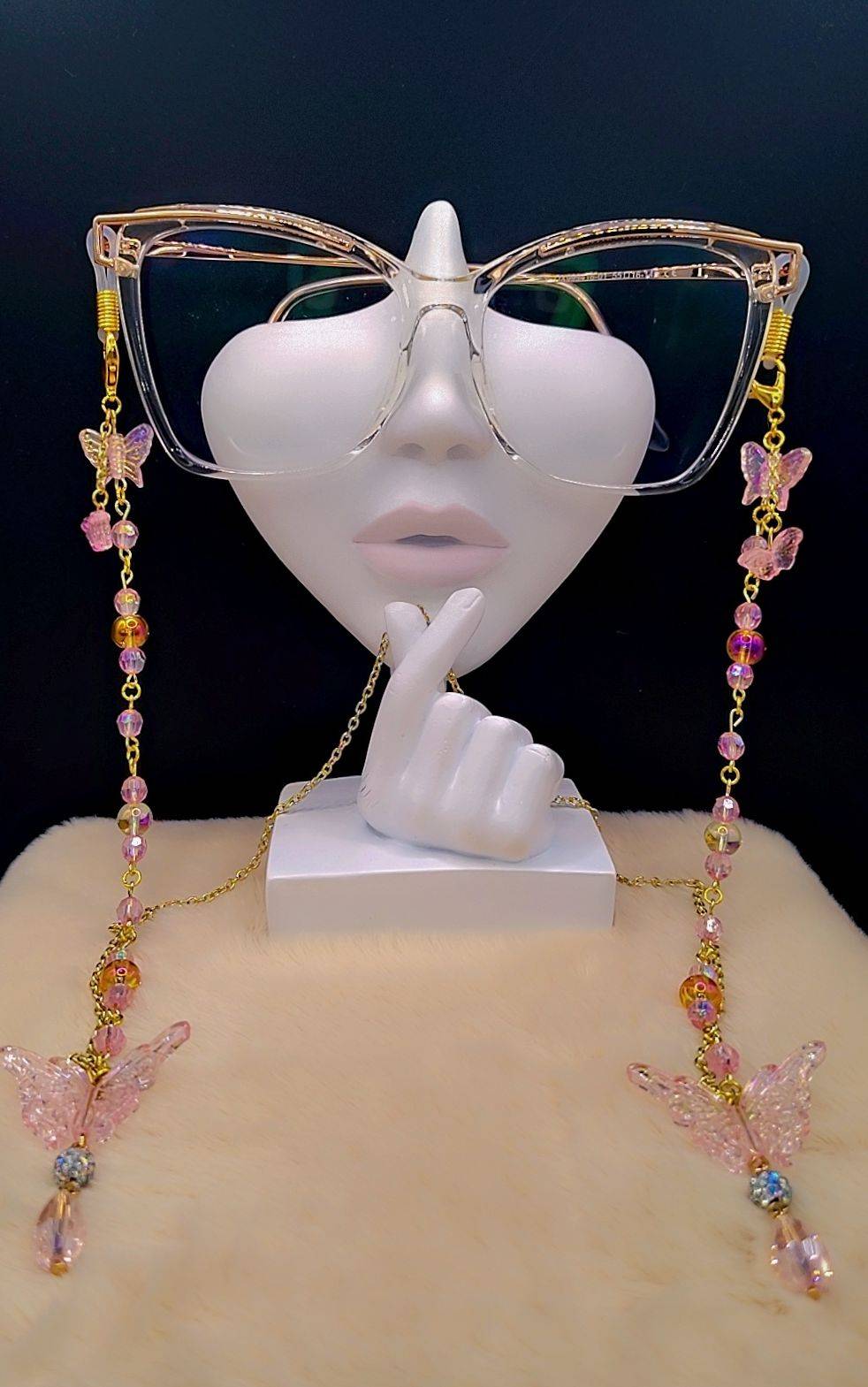 Pink Butterfly Dreams Eyewear Chain ✨🩷🦋