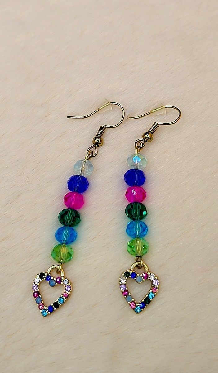 Rainbow Heart Healing Earrings 🌈💖
