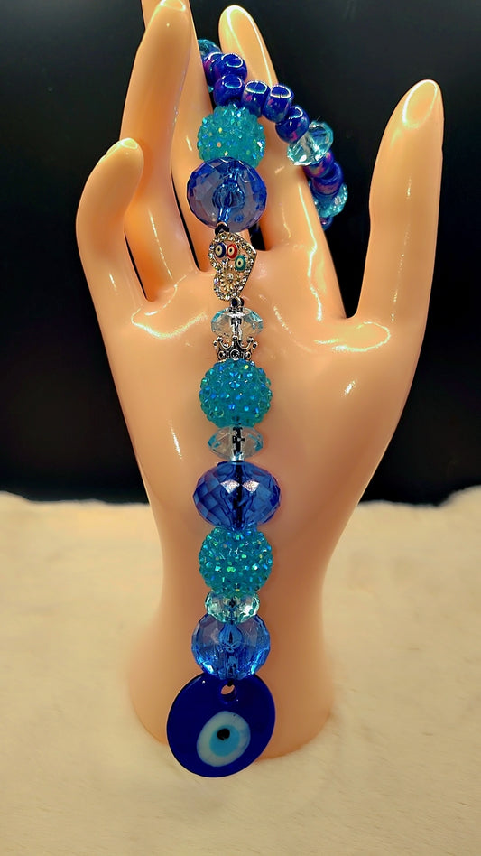 Celestial Nazar Guardian Mirror Charm 🧿💙✨