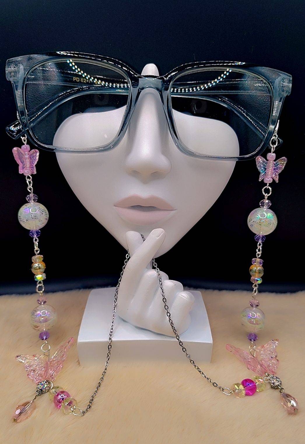 Pastel Butterfly Aura Eyewear Chain 🦋💜✨