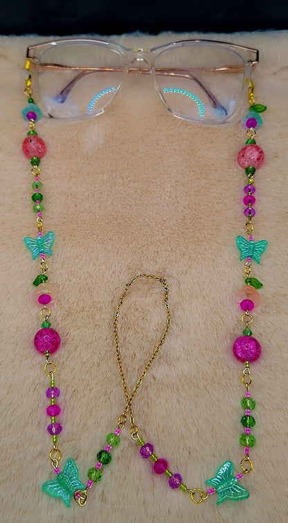 Cosmic Garden Eyewear Chain 🩷💚🦋✨