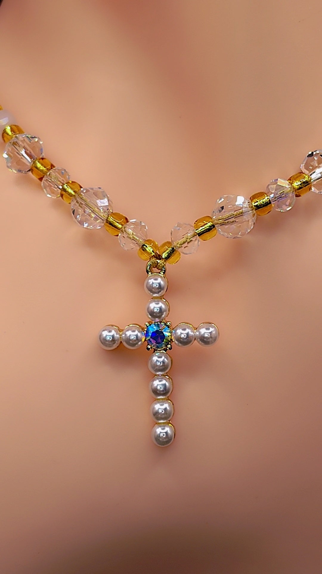 Christ Consciousness Cross Necklace 🌟✨🤍