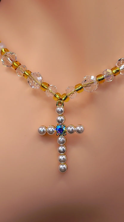 Christ Consciousness Cross Necklace 🌟✨🤍