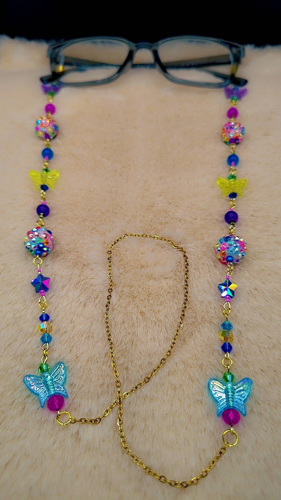 Celestial Butterfly Garden Eyewear Chain 🦋✨💜
