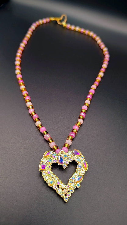Radiant Jewel Heart Necklace 💖✨