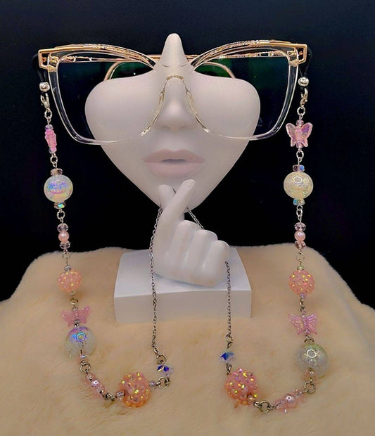 Angel Aura Butterfly Eyewear Chain ✨🩷🦋