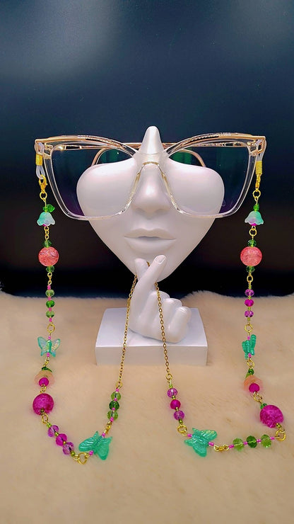 Cosmic Garden Eyewear Chain 🩷💚🦋✨