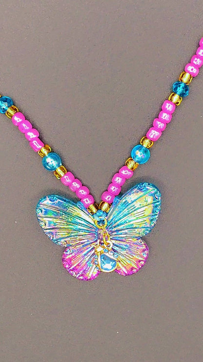 Radiant Butterfly Spirit Necklace ✨🦋🐞