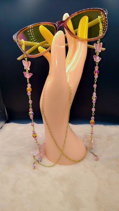 Pink Butterfly Dreams Eyewear Chain ✨🩷🦋