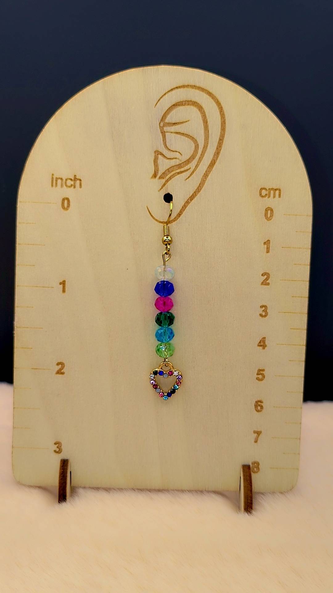 Rainbow Heart Healing Earrings 🌈💖