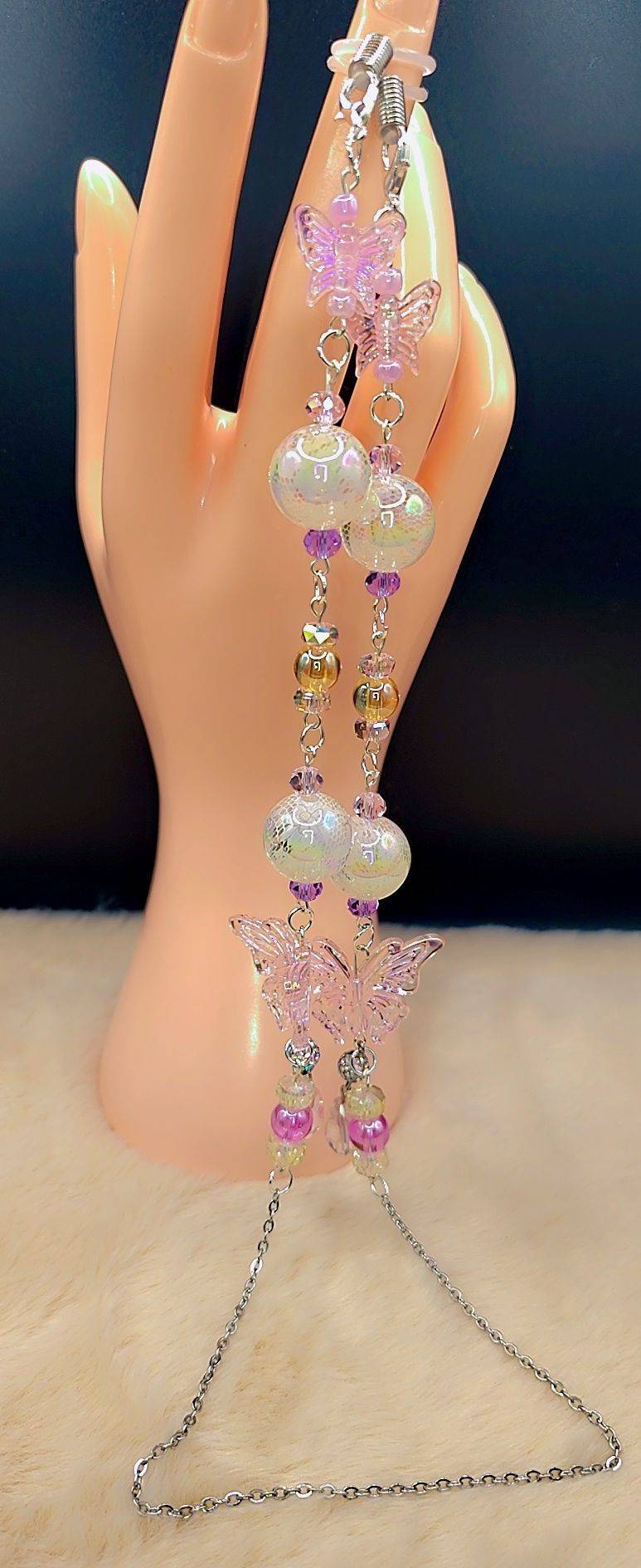 Pastel Butterfly Aura Eyewear Chain 🦋💜✨
