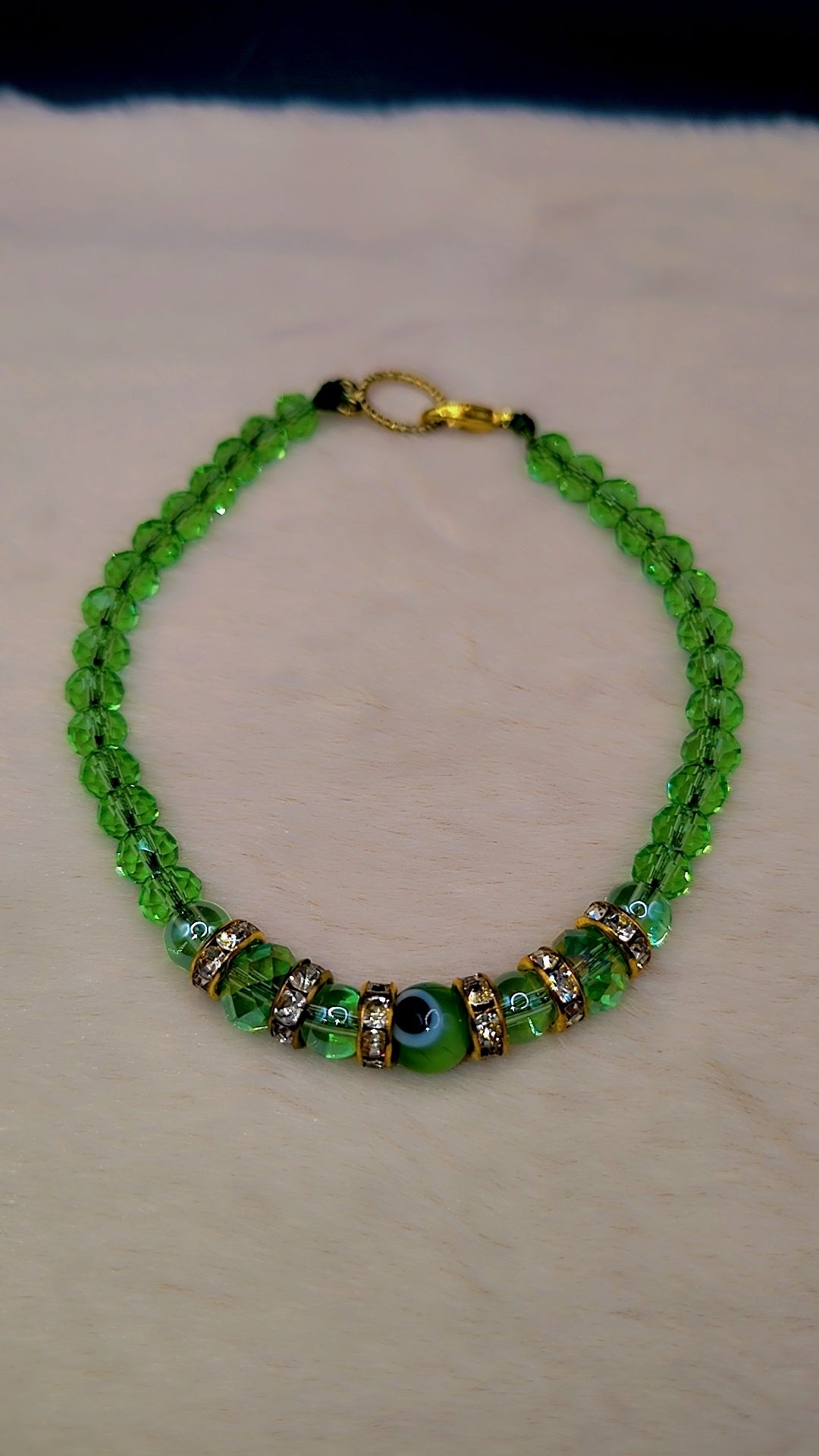 Emerald Eye of Protection Anklet 🧿💚