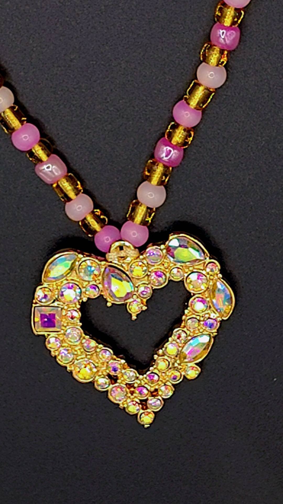 Radiant Jewel Heart Necklace 💖✨