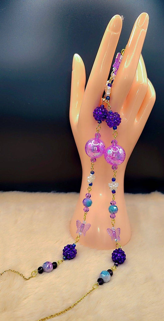 Purple Butterfly Portal Eyewear Chain 🦋💜✨