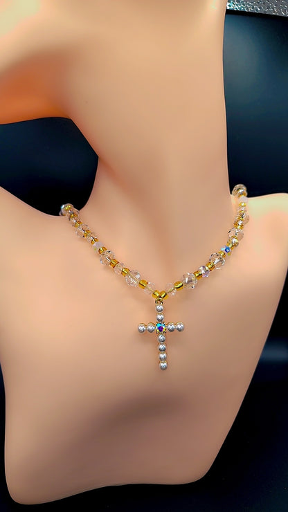 Christ Consciousness Cross Necklace 🌟✨🤍
