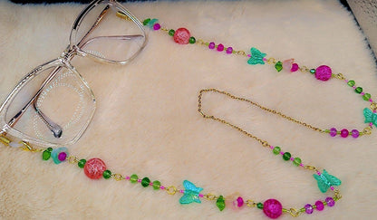Cosmic Garden Eyewear Chain 🩷💚🦋✨