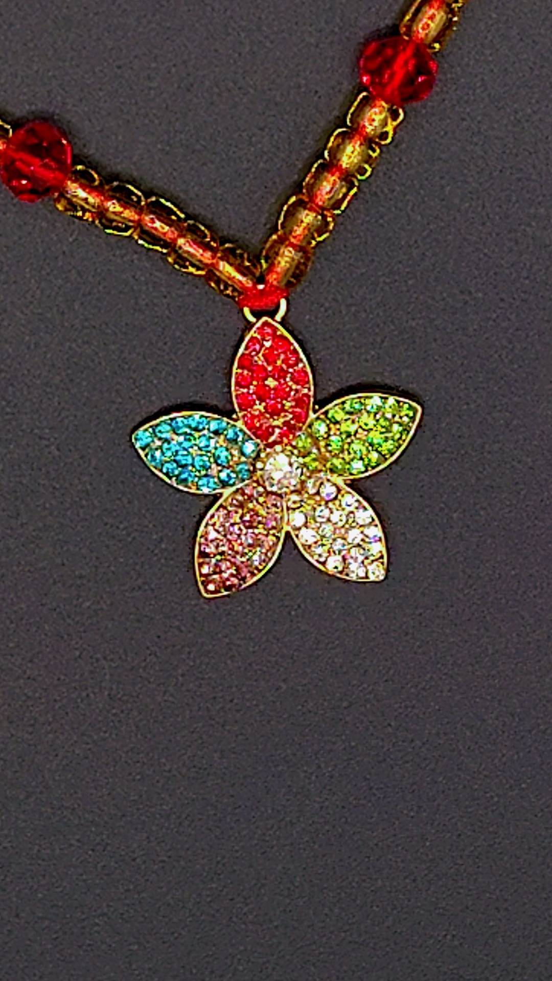 Celestial Bloom Heart Necklace 🌸✨💖