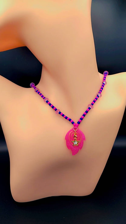 Starlight Flame Portal Necklace ✨🌸🌌