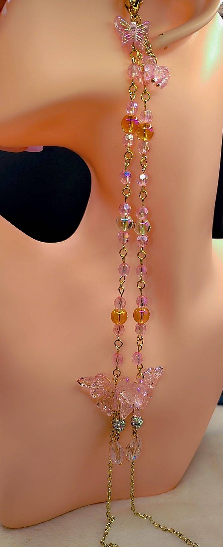 Pink Butterfly Dreams Eyewear Chain ✨🩷🦋