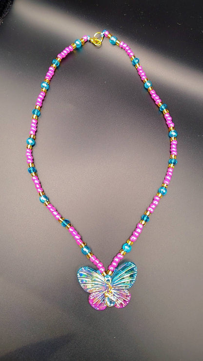 Radiant Butterfly Spirit Necklace ✨🦋🐞