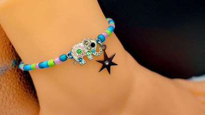 Celestial Elephant Blessing Anklet 🐘✨
