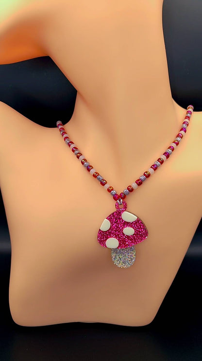 Celestial Mushroom Dream Necklace 🍄✨