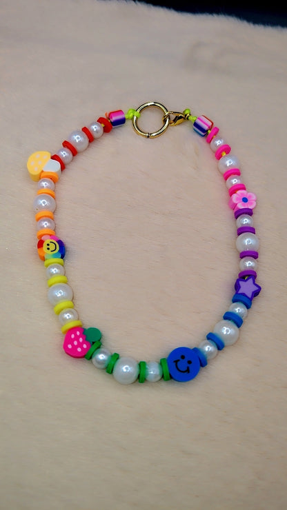 Rainbow Joy Pearl Anklet 🌈✨