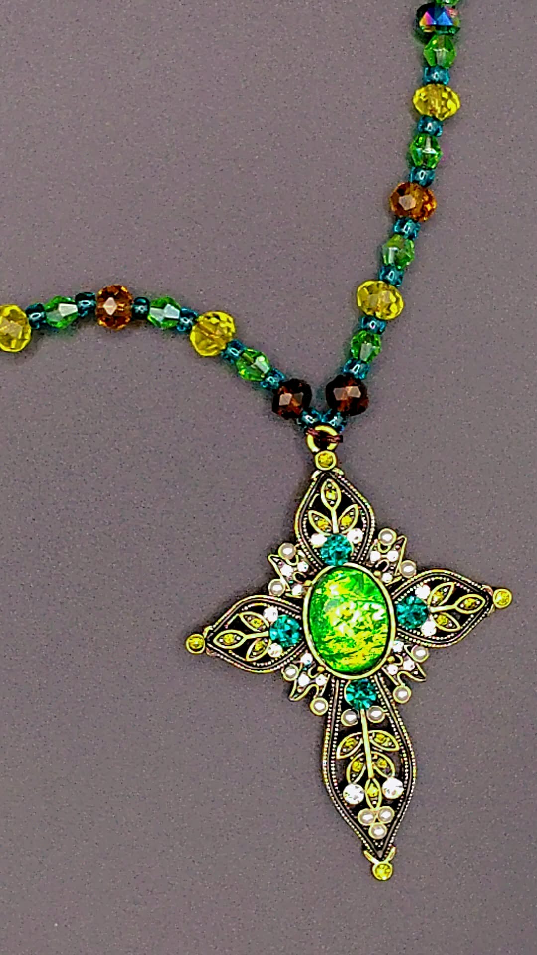 Heart Chakra Cross Necklacet Awaken your heart. Align your energy. ✨